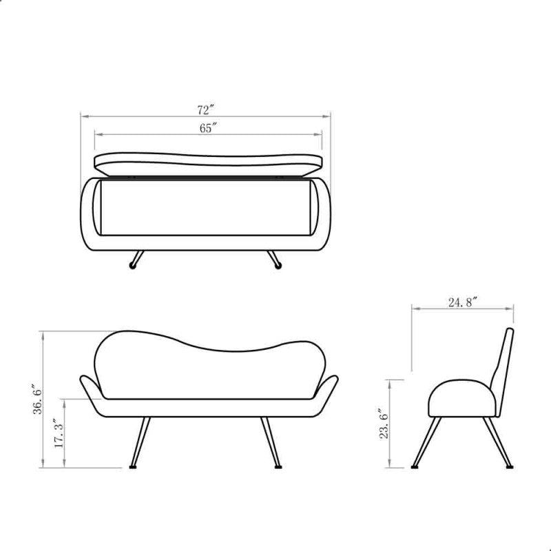 Dream In Reality Black Passione Waiting Bench  DIR 0705