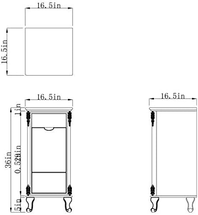 Dream In Reality Florence Styling Station Cabinet DIR 5203