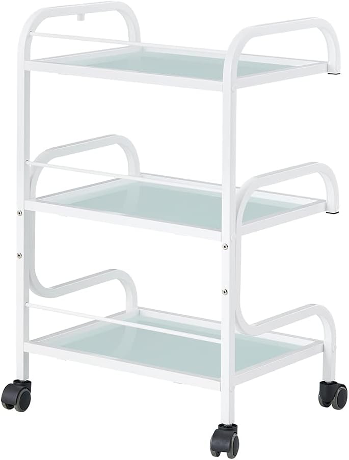 Dream In Reality White Damien Medical Spa Trolley Cart DIR 5014YH-WT