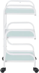 Dream In Reality White Damien Medical Spa Trolley Cart DIR 5014YH-WT