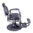 Dream In Reality Vanquish Antique Barber Chair - Brushed Frame DIR 2111-brushed