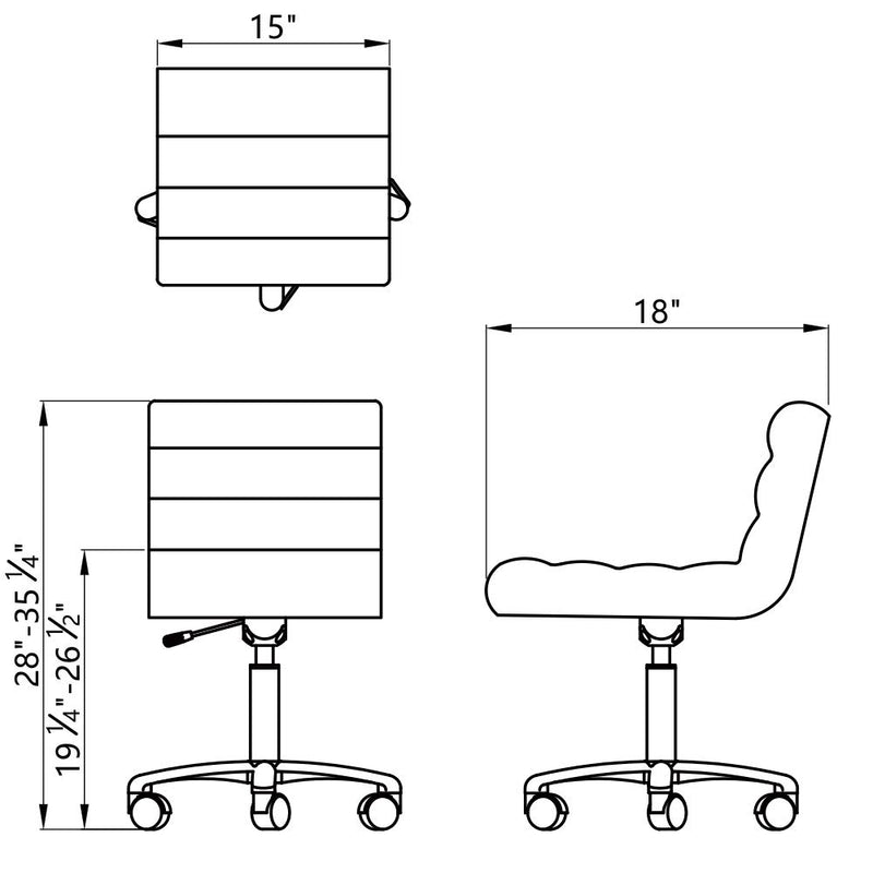 Dream In Reality Jockey Pedicure Stool DIR 9959