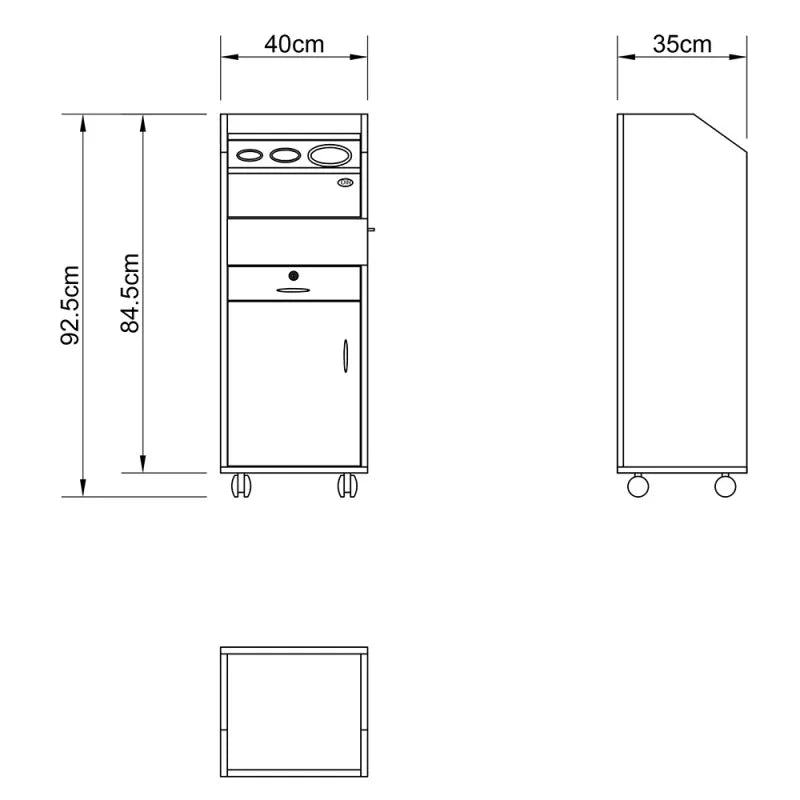 Dream In Reality Simplex Trolley Cart DIR 5107