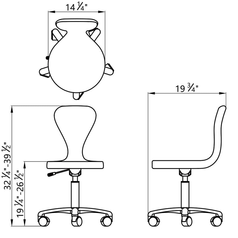 Dream In Reality Futuro Pedicure Stool DIR 9901