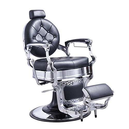 Dream In Reality Vanquish Vintage Barber Chair with Chrome Frame DIR 2111-chrome