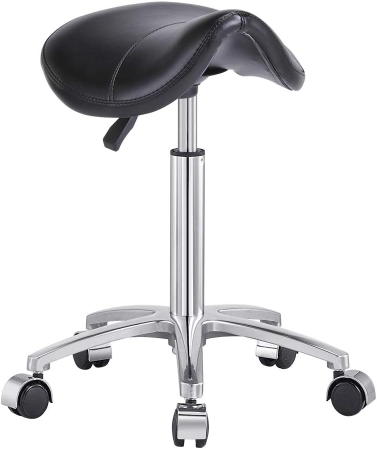 Dream In Reality Nero Saddle Pedicure Stool DIR 9909