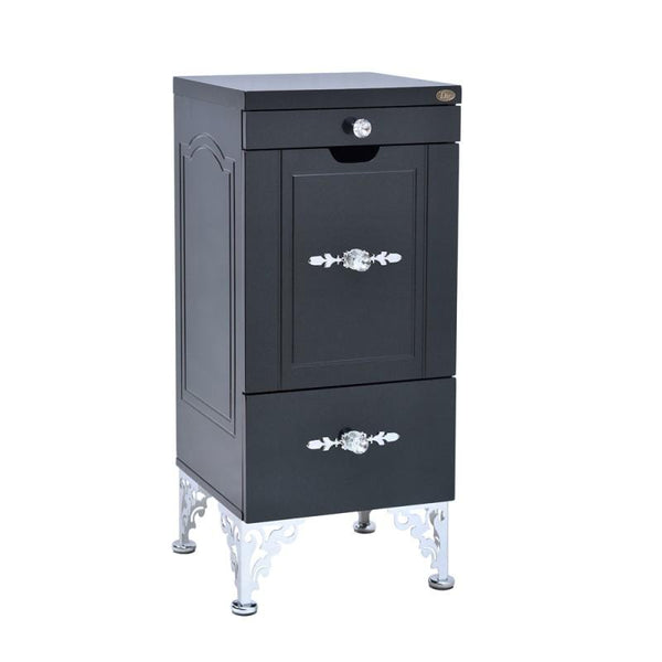 Dream In Reality Black Elizabeth Styling Station Cabinet DIR 5333