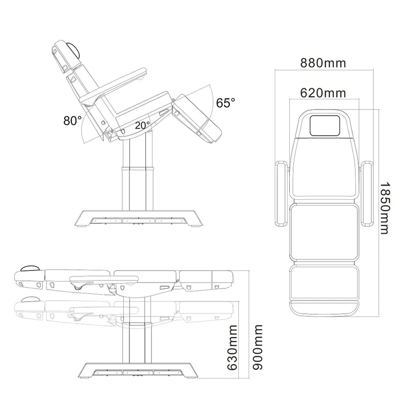 Dream In Reality Vanir Medical Chair DIR 8218BYH