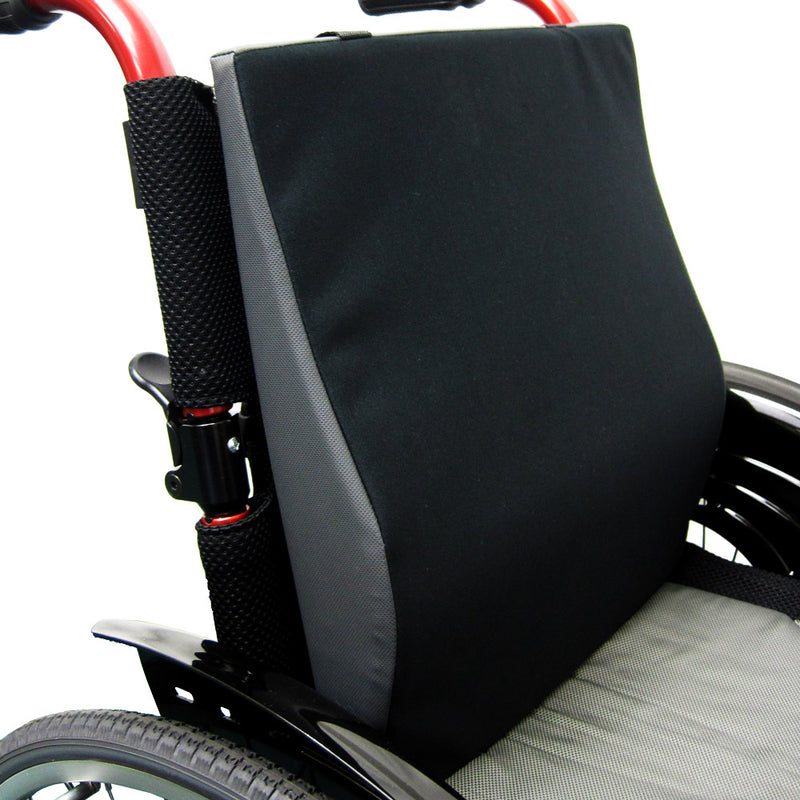 Karman Healthcare Black Wheelchair Back Cushion Contoured BKF-1617