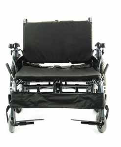 Karman Healthcare BT10 Adjustable Heavy Duty Wheelchair Diamond Black Frame - BT-10-2218W