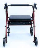 Karman Healthcare R-4800 Extra Wide Lightweight Rollator, Aluminum, 20 lbs.-Burgundy R-4800-BD