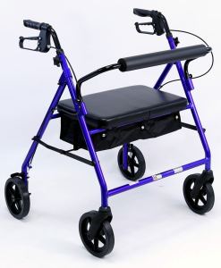 Karman Healthcare R-4800 Extra Wide Lightweight Rollator, Aluminum, 20 lbs.-Burgundy R-4800-BD