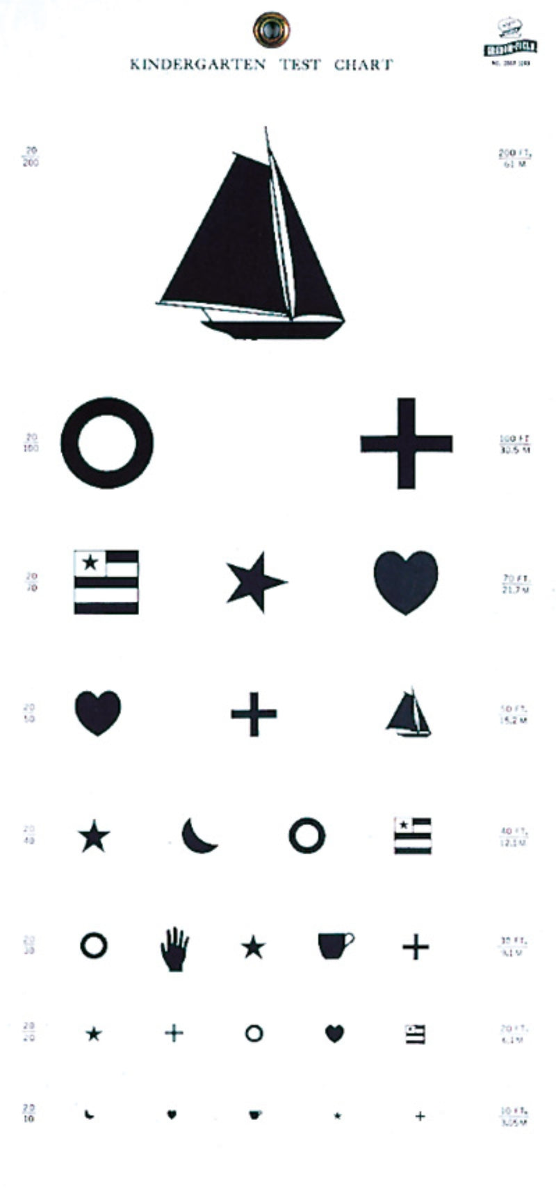 Graham Field Kindergarten Hanging Eye Chart 1243