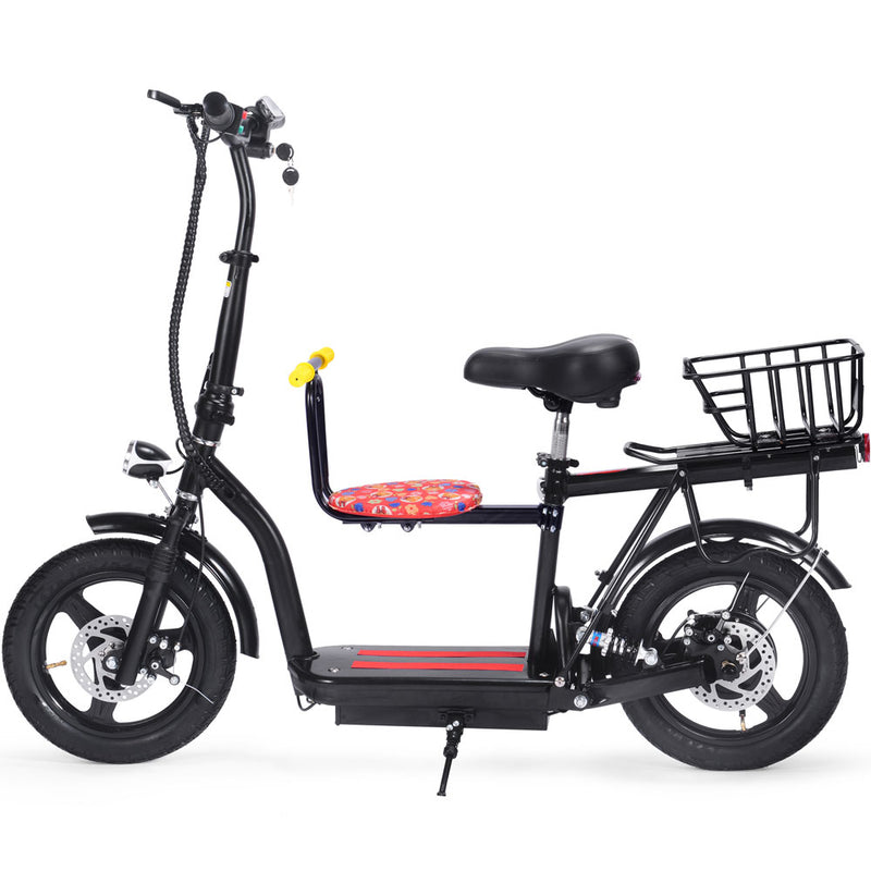 MotoTec Cruiser 48v 350w Lithium Electric Scooter Black MT-Cruz-48v-350w-Lith_Black