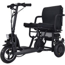 MotoTec Folding Mobility Electric Trike 48v 700w Dual Motor Lithium Black MT-FOLD-TRK-700