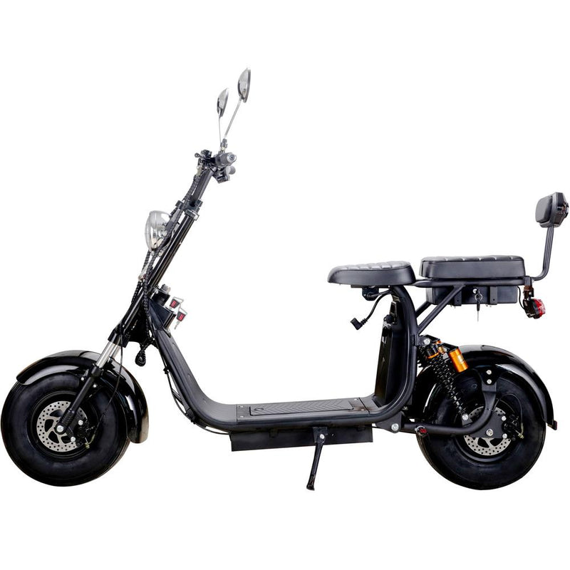 MotoTec Knockout 60v 1000w Electric Scooter Black MT-Knockout-60V-1000_Black