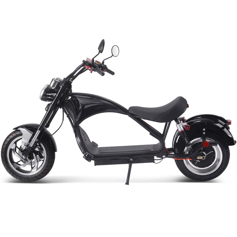 MotoTec Lowboy 60v 2500w Lithium Scooter Black MT-LowBoy-60v-2500w_Black