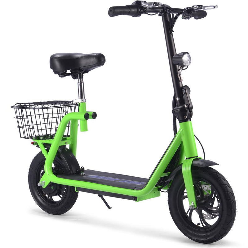 MotoTec Metro 36v 500w Lithium Electric Scooter MT-Metro-36v-350w_Green