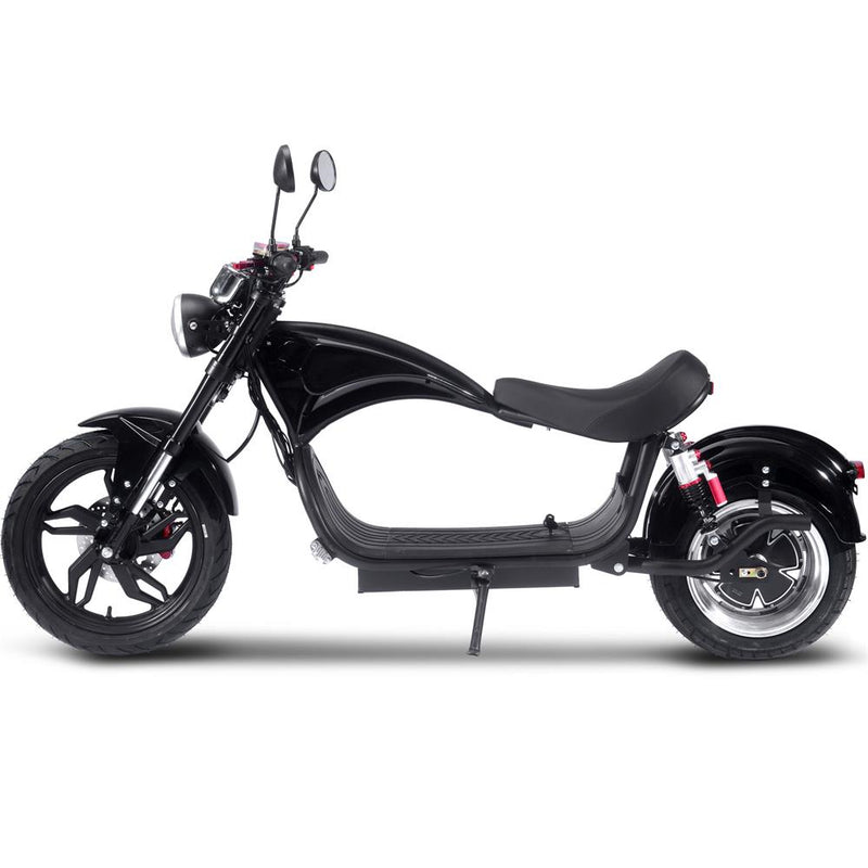 MotoTec Raven 60v 30ah 2500w Lithium Electric Scooter Black MT-Raven-60v-2500w_Black