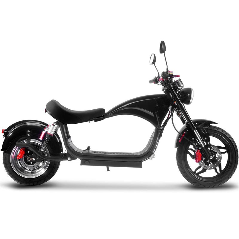 MotoTec Raven 60v 30ah 2500w Lithium Electric Scooter Black MT-Raven-60v-2500w_Black