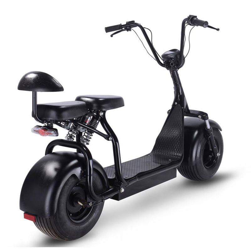 MotoTec Knockout 60v 1000w Electric Scooter Black MT-Knockout-60V-1000_Black