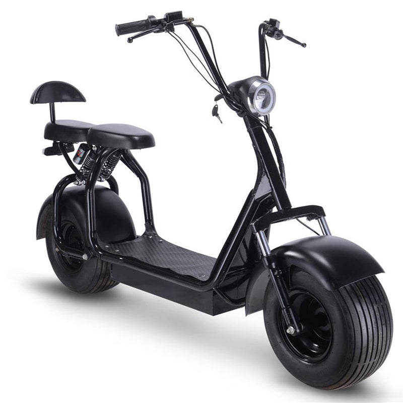 MotoTec Knockout 60v 1000w Electric Scooter Black MT-Knockout-60V-1000_Black