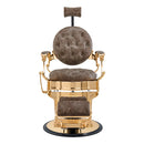 Dream In Reality Princeton Barber Chair - Gold DIR 2726