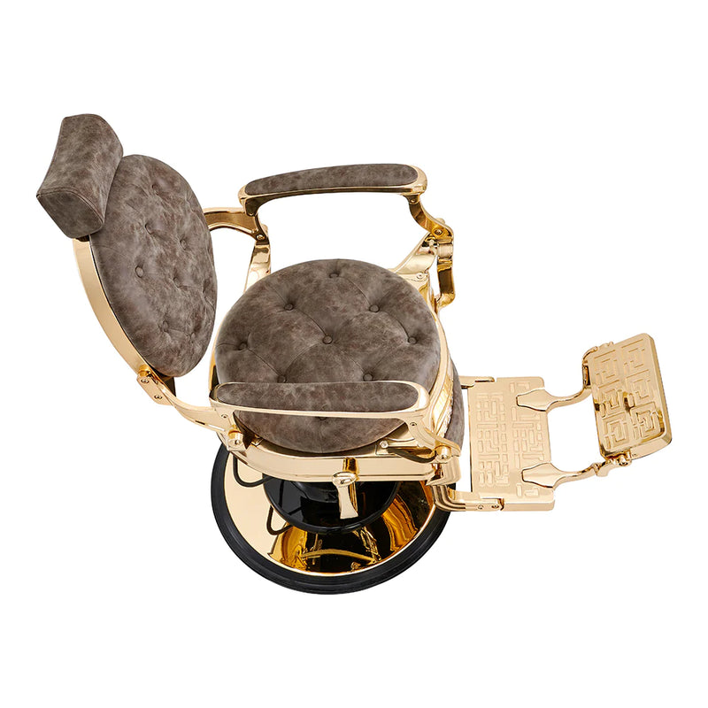 Dream In Reality Princeton Barber Chair - Gold DIR 2726