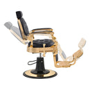 Dream In Reality Princeton Barber Chair - Gold DIR 2726