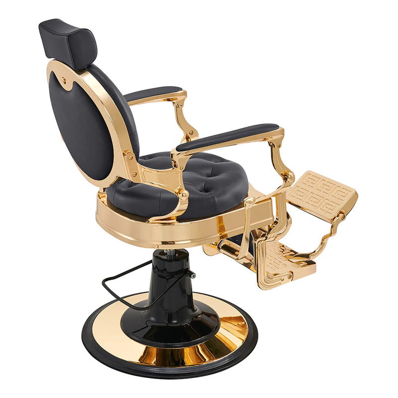 Dream In Reality Princeton Barber Chair - Gold DIR 2726