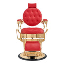 Dream In Reality Princeton Barber Chair - Gold DIR 2726