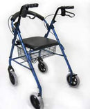 Karman Healthcare R-4608 Lightweight Rollator with Large 8" inch Casters and Padded Seat in Burgundy R-4608-BD