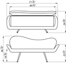 Dream In Reality Black Passione Waiting Bench  DIR 0705