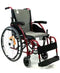 Karman Healthcare S-Ergo 125 Ergonomic Wheelchair with Flip-Back Armrest and Swing Away Footrest S-ERGO125F16RS