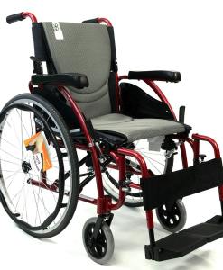 Karman Healthcare S-Ergo 125 Ergonomic Wheelchair with Flip-Back Armrest and Swing Away Footrest S-ERGO125F16RS