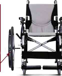 Karman Healthcare S-Ergo 305 Ultra Lightweight Ergonomic Wheelchair with Adjustable Seat Height S-ERGO305Q16SS