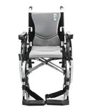 Karman Healthcare S-Ergo 305 Ultra Lightweight Ergonomic Wheelchair with Adjustable Seat Height S-ERGO305Q16SS