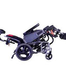 Karman Healthcare VIP2 Tilt in Space Reclining Transport Wheelchair in Diamond Black VIP2TR-16