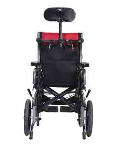 Karman Healthcare VIP2 Tilt in Space Reclining Transport Wheelchair in Diamond Black VIP2TR-16