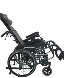 Karman Healthcare VIP 515 Tilt in Space Lightweight Reclining Wheelchair with 20" inch Rear Wheels in Diamond black VIP515-16