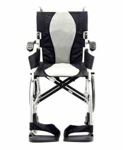 Karman Healthcare S-Ergo Flight Transport with swing away footrest and companion brakes S-2512F16S-TP