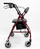 Karman Healthcare R-4600 Lightweight Standard Rollator with Padded Seat and Backrest R-4600-BL