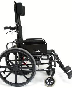 Karman Healthcare KM 5000 Lightweight Reclining Wheelchair with Removable Desk Armrest KM5000F18B-MS