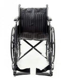 Karman Healthcare KN-800T Silver Vein Steel Wheelchair with Fixed Armrest KN-800T