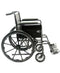 Karman Healthcare KN-800T Silver Vein Steel Wheelchair with Fixed Armrest KN-800T