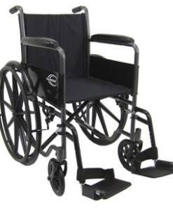 Karman Healthcare LT-800T Lightweight Steel Wheelchair with Fixed Armrest LT-800T