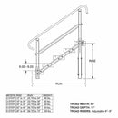 Prairie View MODULAR STAIR W/ HANDRAILS Modular XP Ramp Systems PVI MXP1STAIR