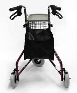 Karman Healthcare R-3600 3 Wheel Rollator with Large 8" Casters , Aluminum, 13lbs R-3600-BL