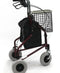 Karman Healthcare R-3600 3 Wheel Rollator with Large 8" Casters , Aluminum, 13lbs R-3600-BL