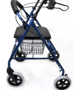 Karman Healthcare R-4608 Lightweight Rollator with Large 8" inch Casters and Padded Seat in Burgundy R-4608-BD